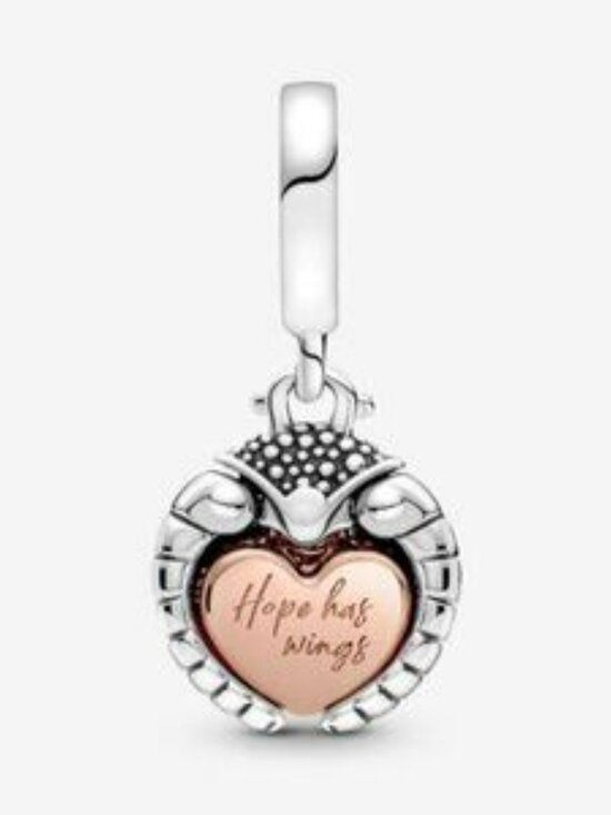 Pandora Club 2022 Ladybird & Heart Dangle Charm - Picture 2 of 5